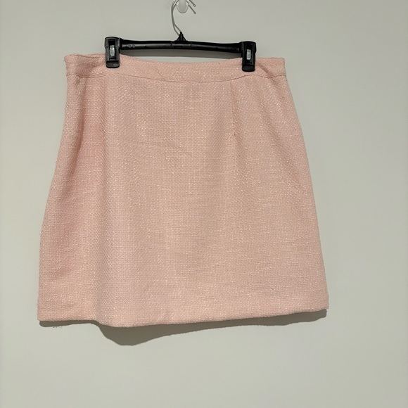 Marc New York Andrew Marc Button Front tweed Mini Skirt pink Size 16 - Picture 2 of 9